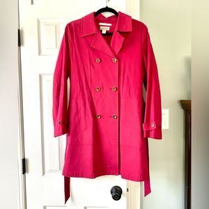Vintage Tommy Bahama Red Trench Coat